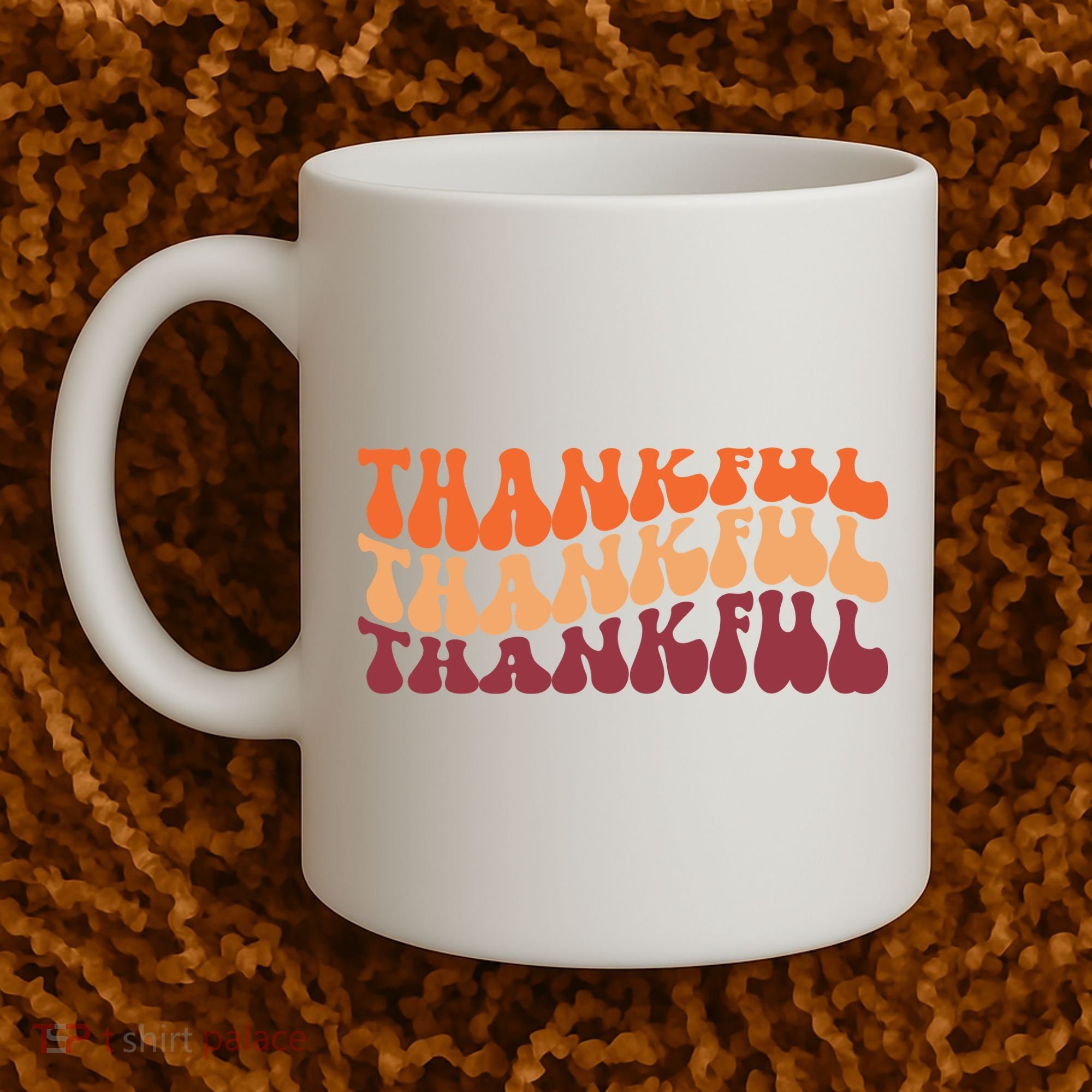 Thankful Retro Thanksgiving Coffee Mug