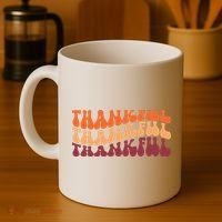 Thankful Retro Thanksgiving Coffee Mug thumb 4