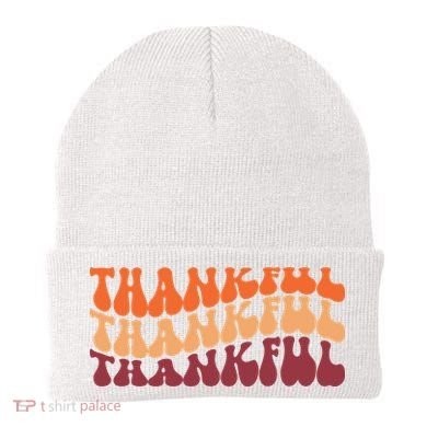 Thankful Retro Thanksgiving Beanie