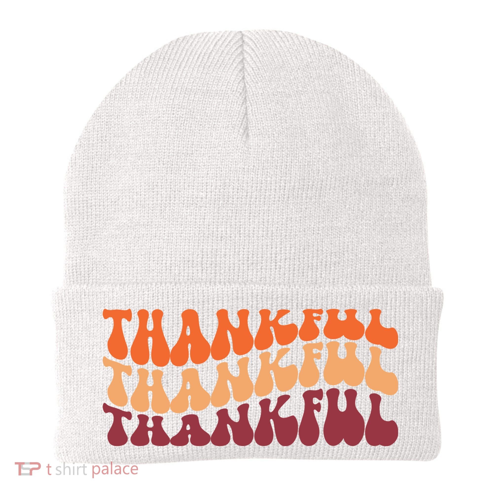 Thankful Retro Thanksgiving Beanie