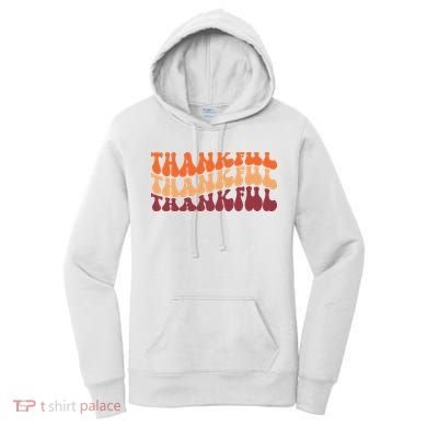 Thankful Retro Thanksgiving Women's Hoodie