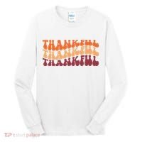 Thankful Retro Thanksgiving Tall Long Sleeve Shirt thumb 0