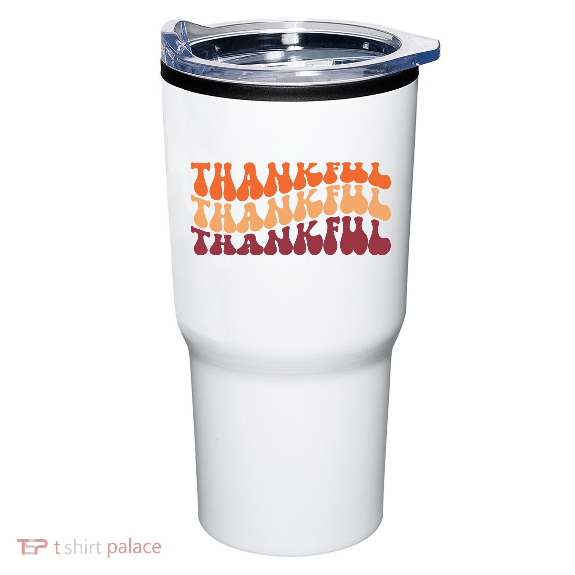 Thankful Retro Thanksgiving Tumbler
