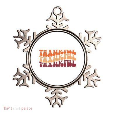 Thankful Retro Thanksgiving Ornament