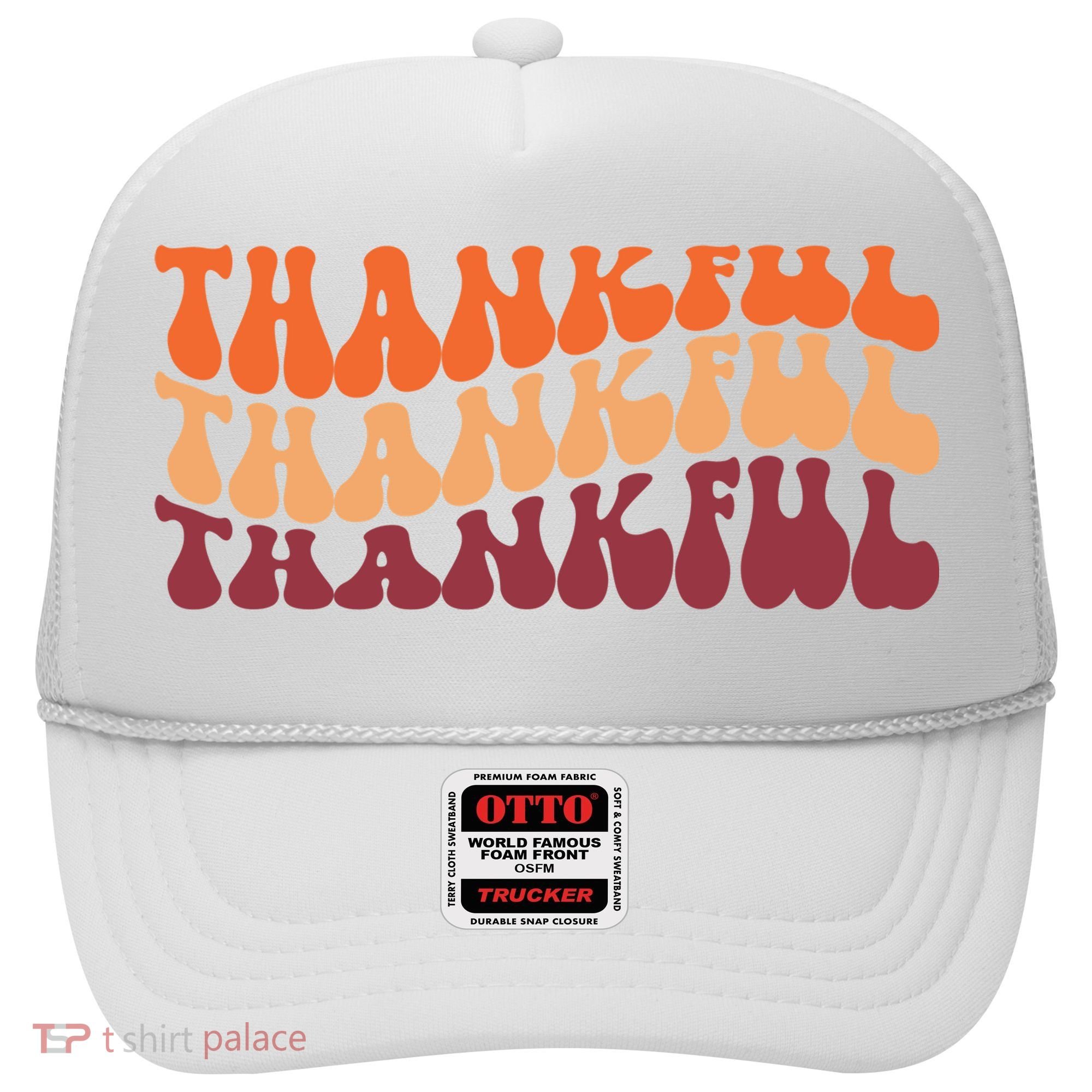 Thankful Retro Thanksgiving Hat