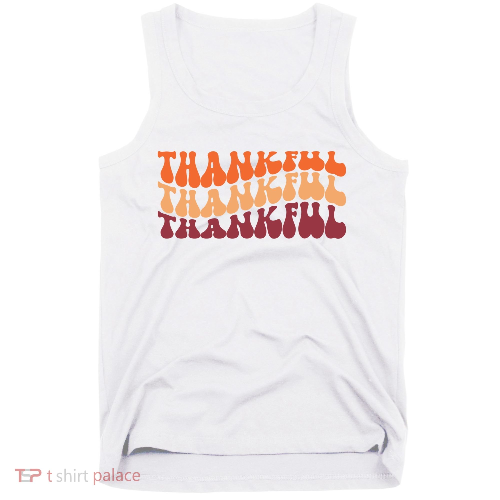 Thankful Retro Thanksgiving Tank Top