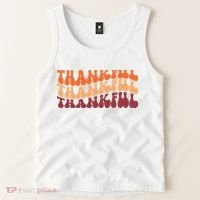 Thankful Retro Thanksgiving Tank Top thumb 2