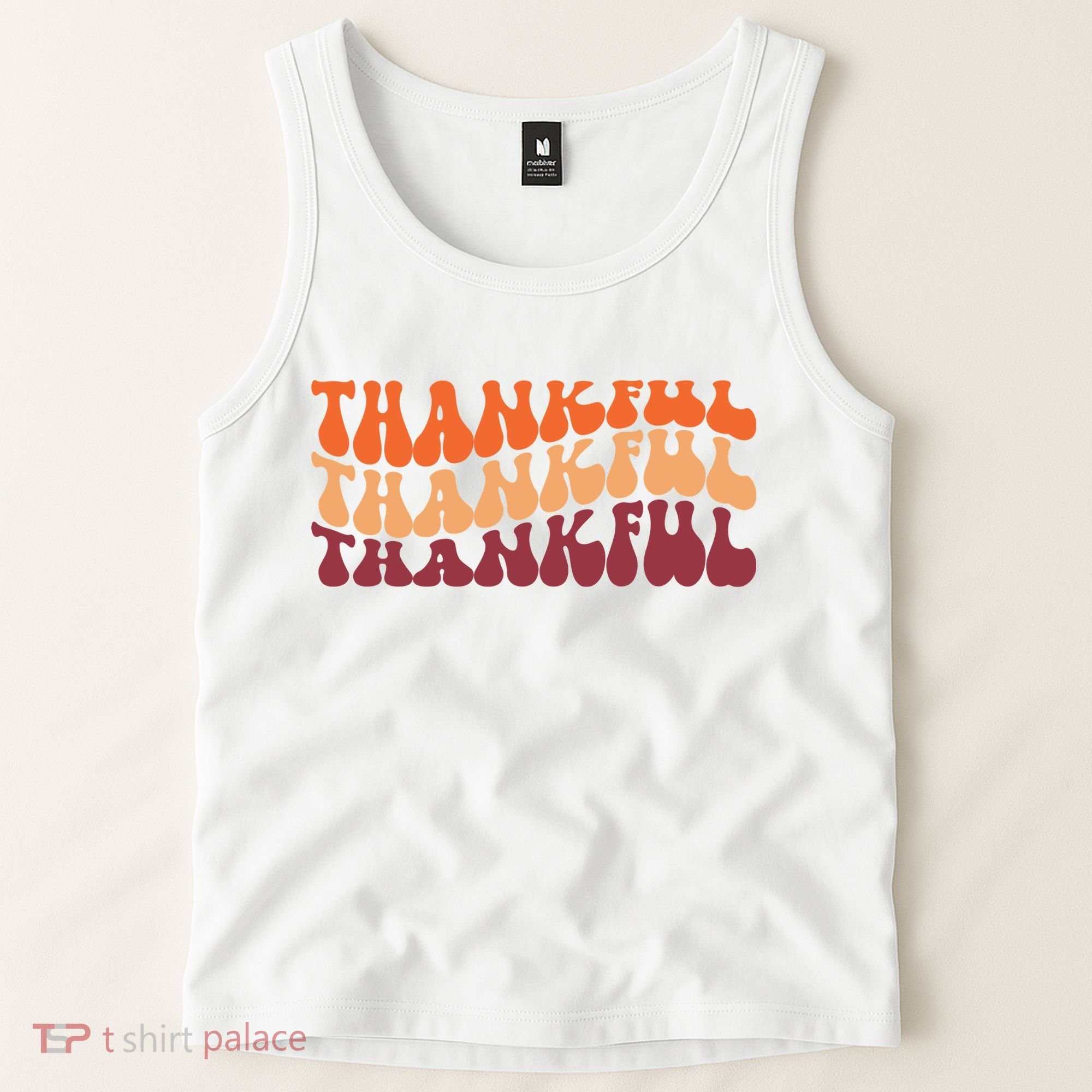 Thankful Retro Thanksgiving Tank Top