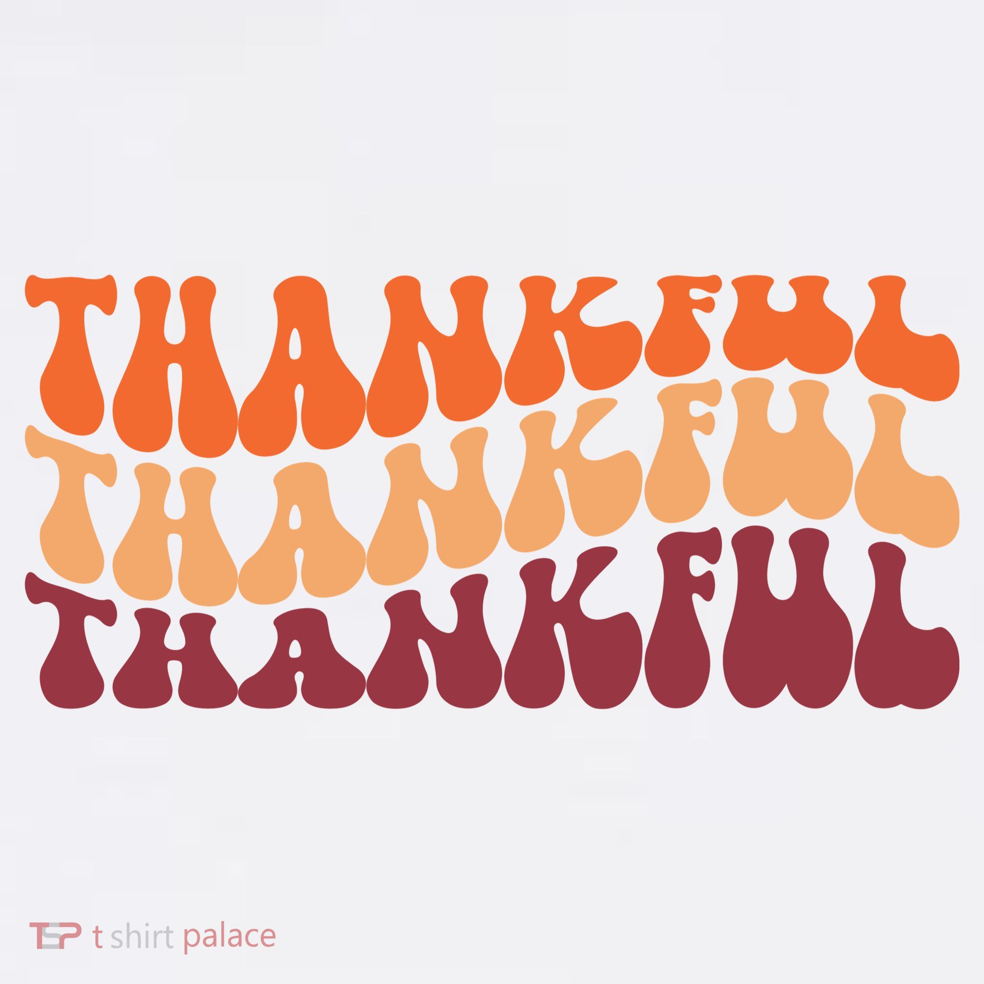 Thankful Retro Thanksgiving Golf Towel