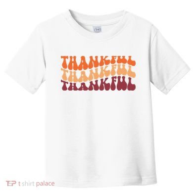 Thankful Retro Thanksgiving Toddler T-Shirt