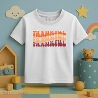Thankful Retro Thanksgiving Toddler T-Shirt thumb 3