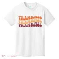 Thankful Retro Thanksgiving Kids T-Shirt thumb 0