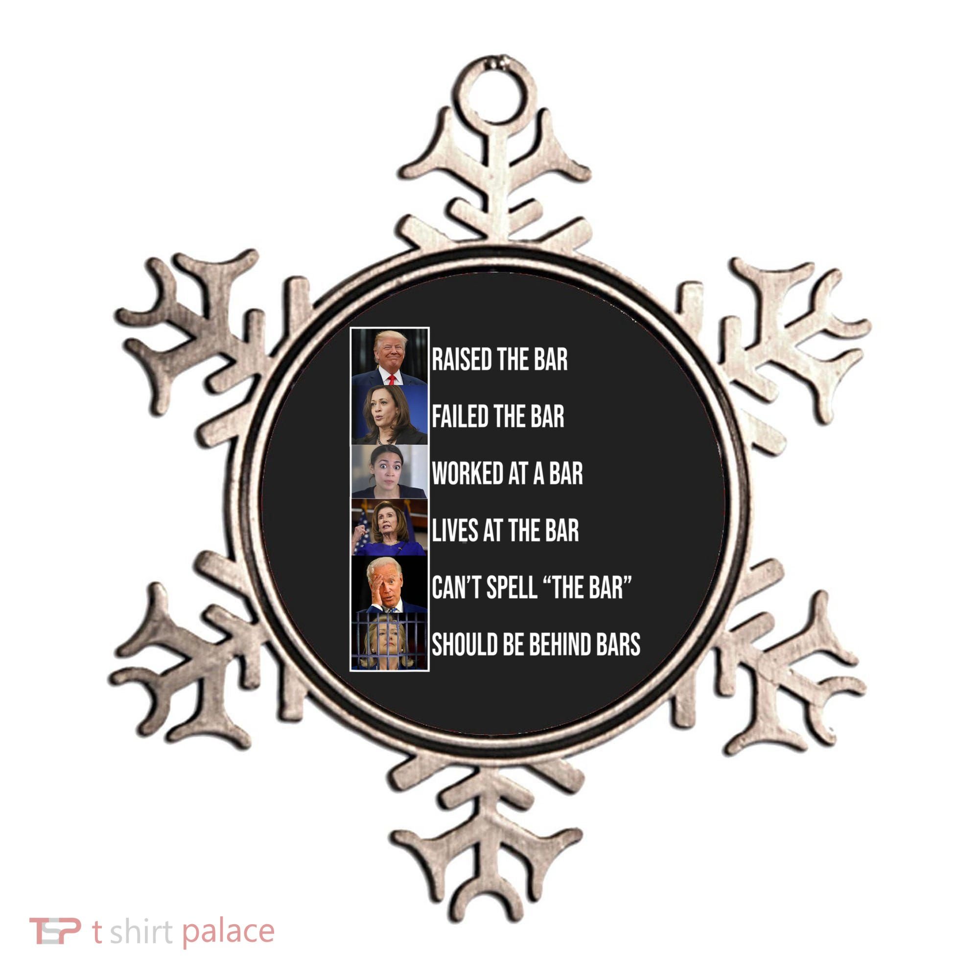 Trump Raised The Bar Biden Cant Spell The Bar Funny Republican Ornament