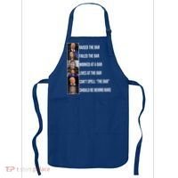 Trump Raised The Bar Biden Cant Spell The Bar Funny Republican Apron thumb 0