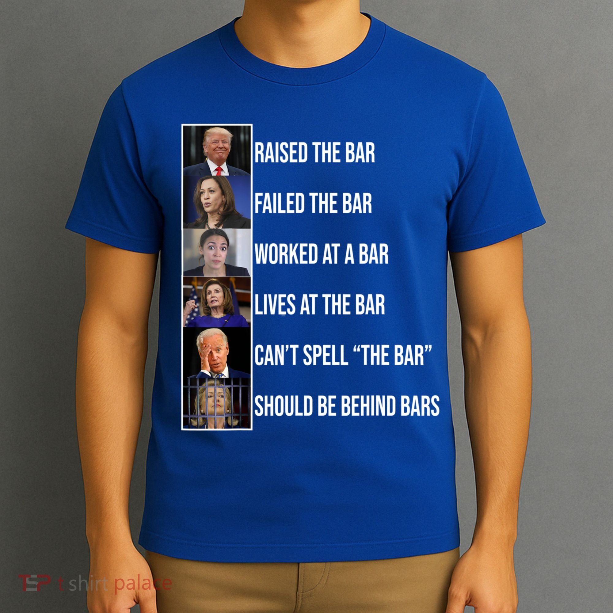 Trump Raised The Bar Biden Cant Spell The Bar Funny Republican T-Shirt