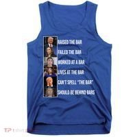 Trump Raised The Bar Biden Cant Spell The Bar Funny Republican Tank Top thumb 0