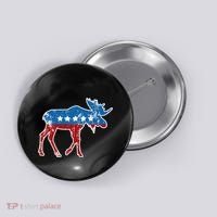 Theodore Roosevelt Teddy Political Bull Moose Party Button thumb 0