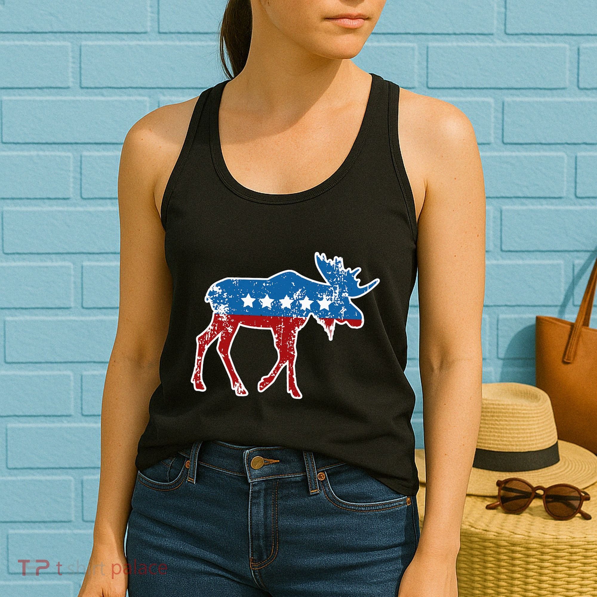 Theodore Roosevelt Teddy Political Bull Moose Party Women's Tank Top