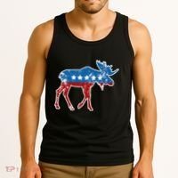 Theodore Roosevelt Teddy Political Bull Moose Party Tank Top thumb 3