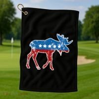 Theodore Roosevelt Teddy Political Bull Moose Party Golf Towel thumb 1