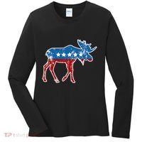 Theodore Roosevelt Teddy Political Bull Moose Party Women's Long Sleeve Shirt thumb 0