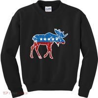 Theodore Roosevelt Teddy Political Bull Moose Party Kids Sweatshirt thumb 0
