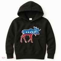 Theodore Roosevelt Teddy Political Bull Moose Party Kids Hoodie thumb 0