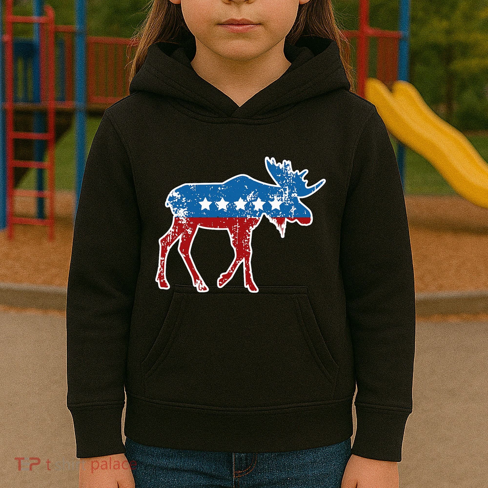 Theodore Roosevelt Teddy Political Bull Moose Party Kids Hoodie