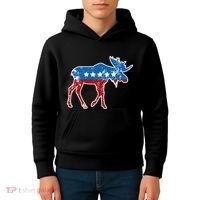 Theodore Roosevelt Teddy Political Bull Moose Party Kids Hoodie thumb 4