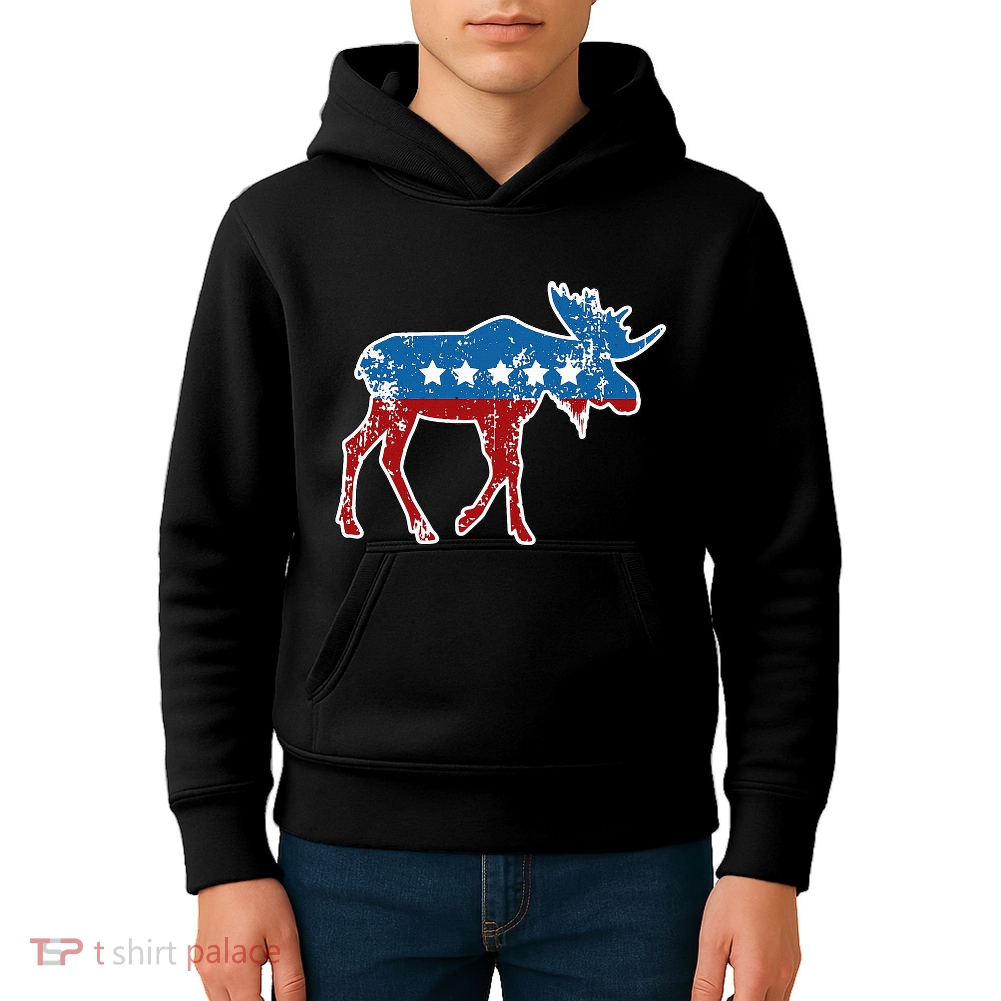 Theodore Roosevelt Teddy Political Bull Moose Party Kids Hoodie