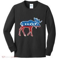 Theodore Roosevelt Teddy Political Bull Moose Party Kids Long Sleeve Shirt thumb 0