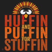 Thanksgiving Run Turkey Trot Huffin And Puffin For Stuffin Women's Sweatshirt thumb 2