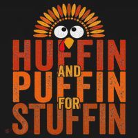 Thanksgiving Run Turkey Trot Huffin And Puffin For Stuffin Sweatshirt thumb 3