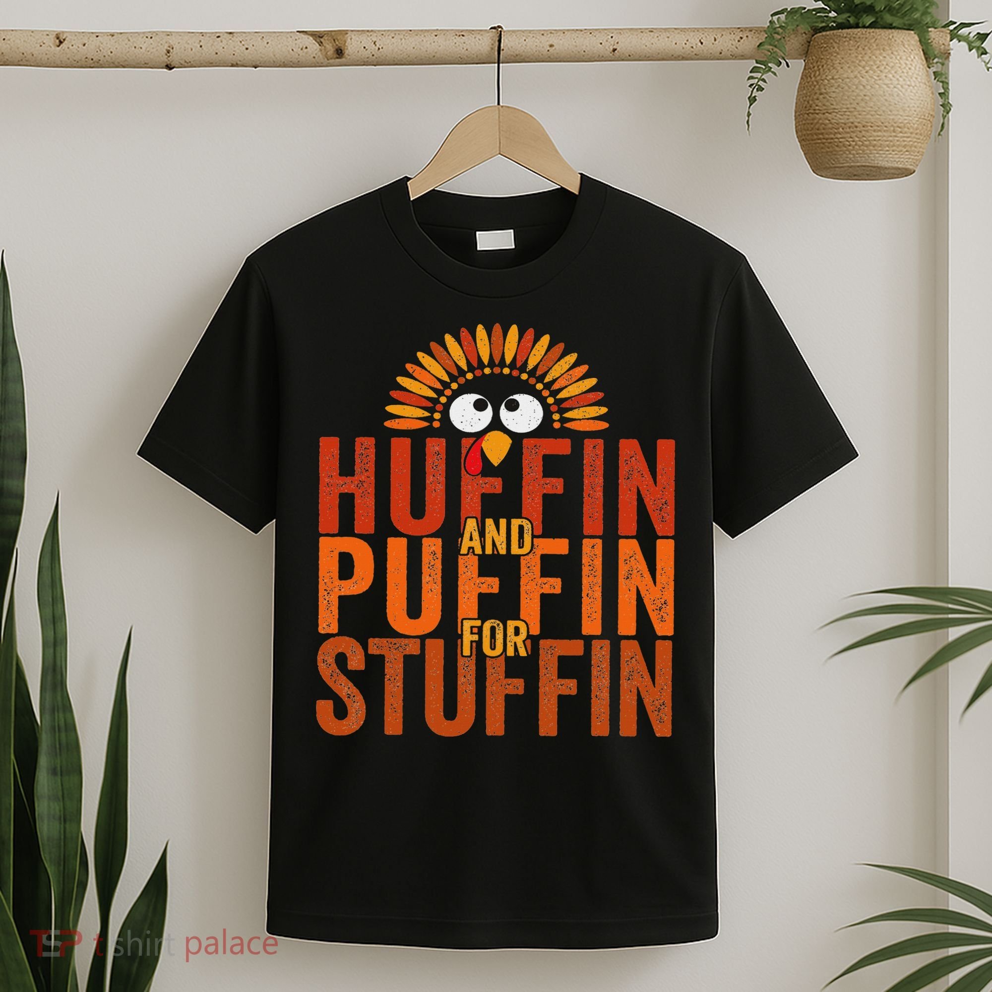 Thanksgiving Run Turkey Trot Huffin And Puffin For Stuffin T-Shirt