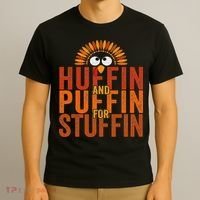 Thanksgiving Run Turkey Trot Huffin And Puffin For Stuffin T-Shirt thumb 3