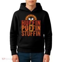 Thanksgiving Run Turkey Trot Huffin And Puffin For Stuffin Kids Hoodie thumb 4