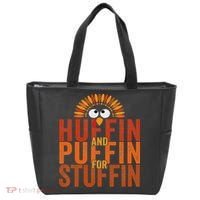 Thanksgiving Run Turkey Trot Huffin And Puffin For Stuffin Tote Bag thumb 0