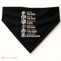 Trump Raised The Bar Harris Failed The Bar USA-Made Doggie Bandana thumb 0