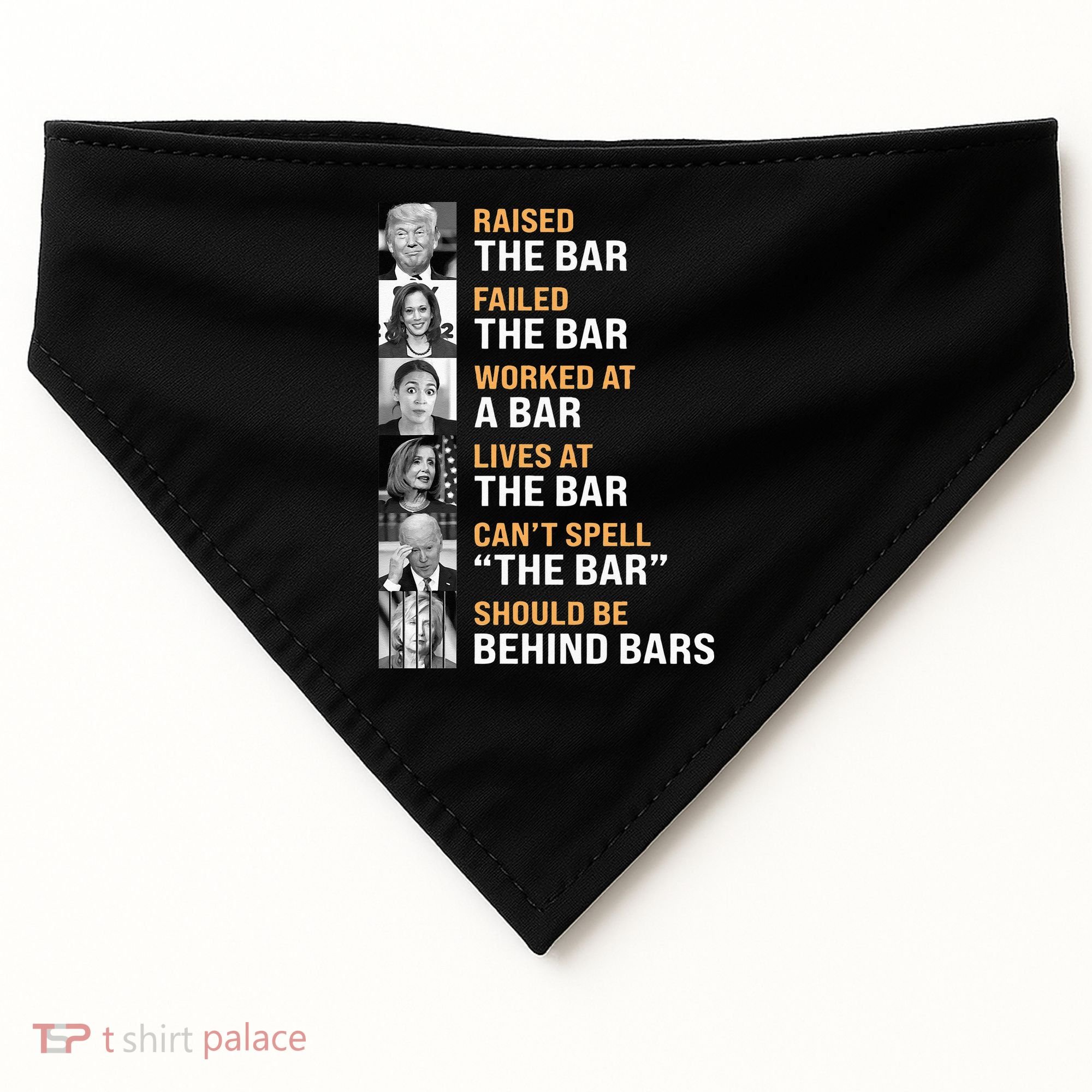 Trump Raised The Bar Harris Failed The Bar USA-Made Doggie Bandana