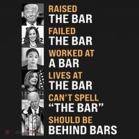Trump Raised The Bar Harris Failed The Bar T-Shirt thumb 7