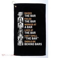Trump Raised The Bar Harris Failed The Bar Golf Towel thumb 0