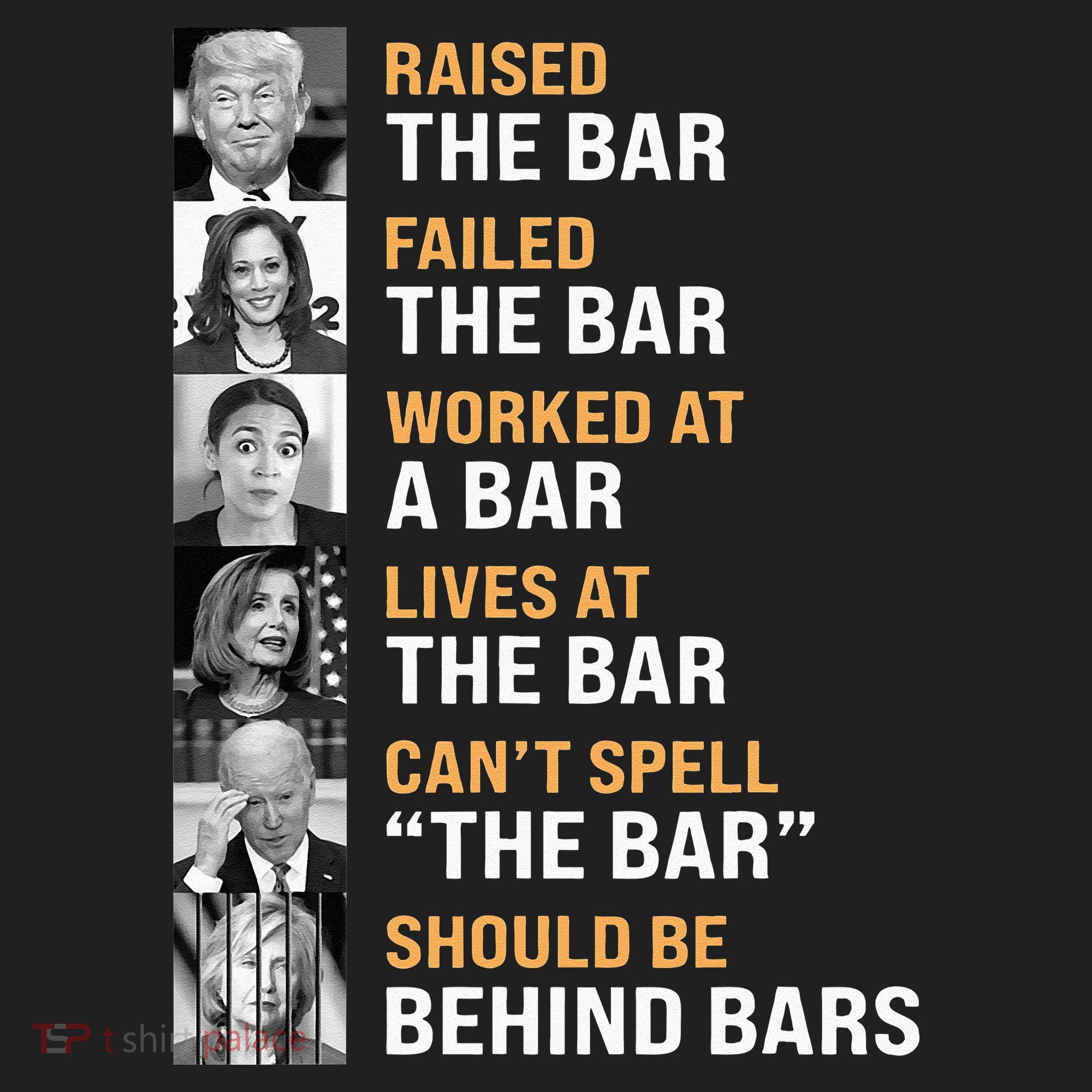Trump Raised The Bar Harris Failed The Bar Golf Towel