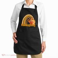 Thanksgiving Rainbow Turkey Holiday Cute Apron thumb 2