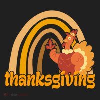 Thanksgiving Rainbow Turkey Holiday Cute Beanie thumb 2