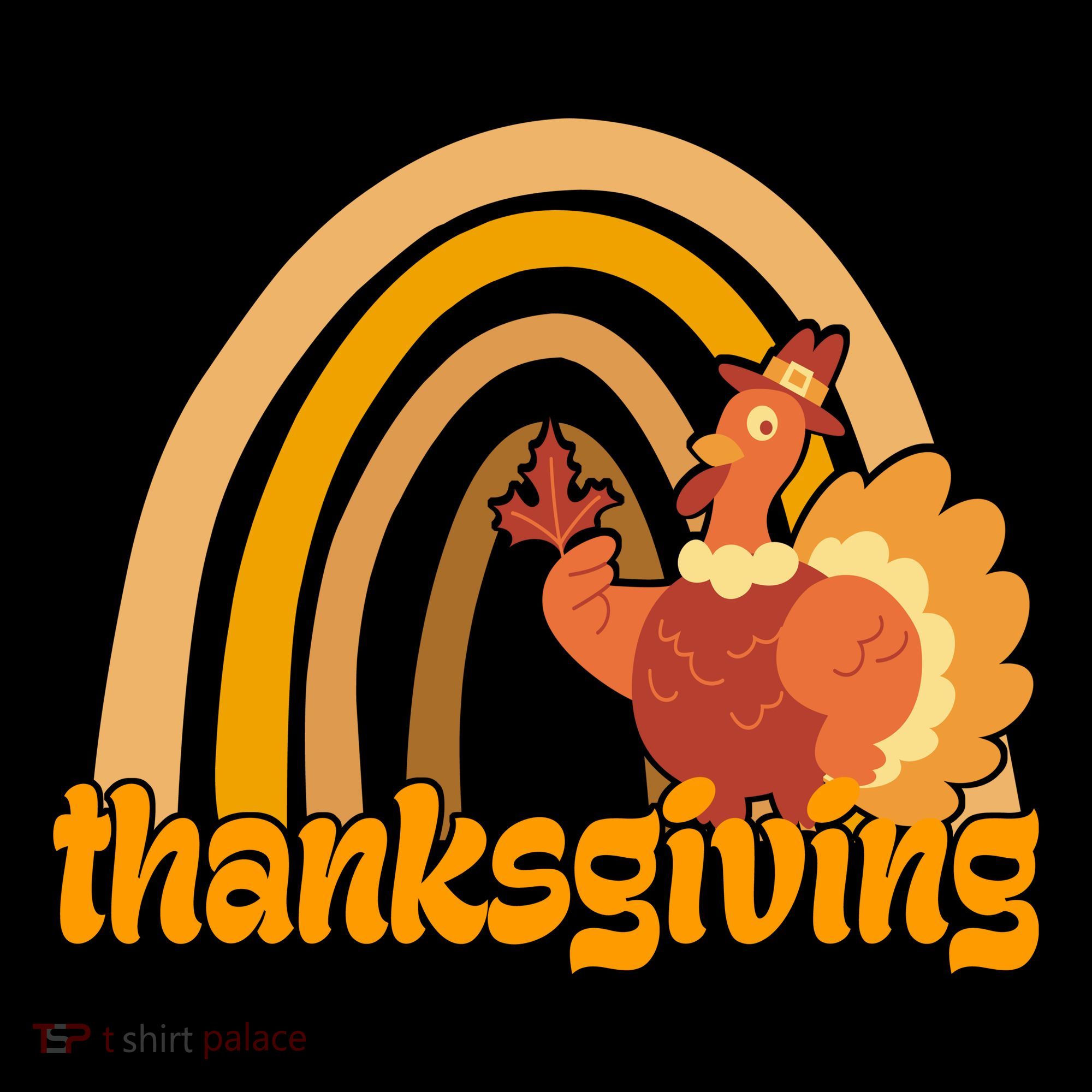 Thanksgiving Rainbow Turkey Holiday Cute Mousepad