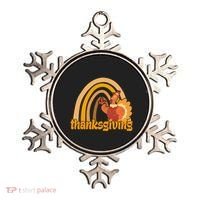 Thanksgiving Rainbow Turkey Holiday Cute Ornament thumb 0