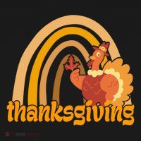Thanksgiving Rainbow Turkey Holiday Cute Ornament thumb 1