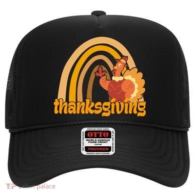 Thanksgiving Rainbow Turkey Holiday Cute Hat