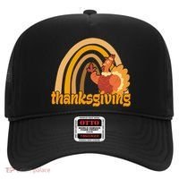 Thanksgiving Rainbow Turkey Holiday Cute Hat thumb 0