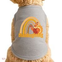 Thanksgiving Rainbow Turkey Holiday Cute Doggie Tank thumb 0
